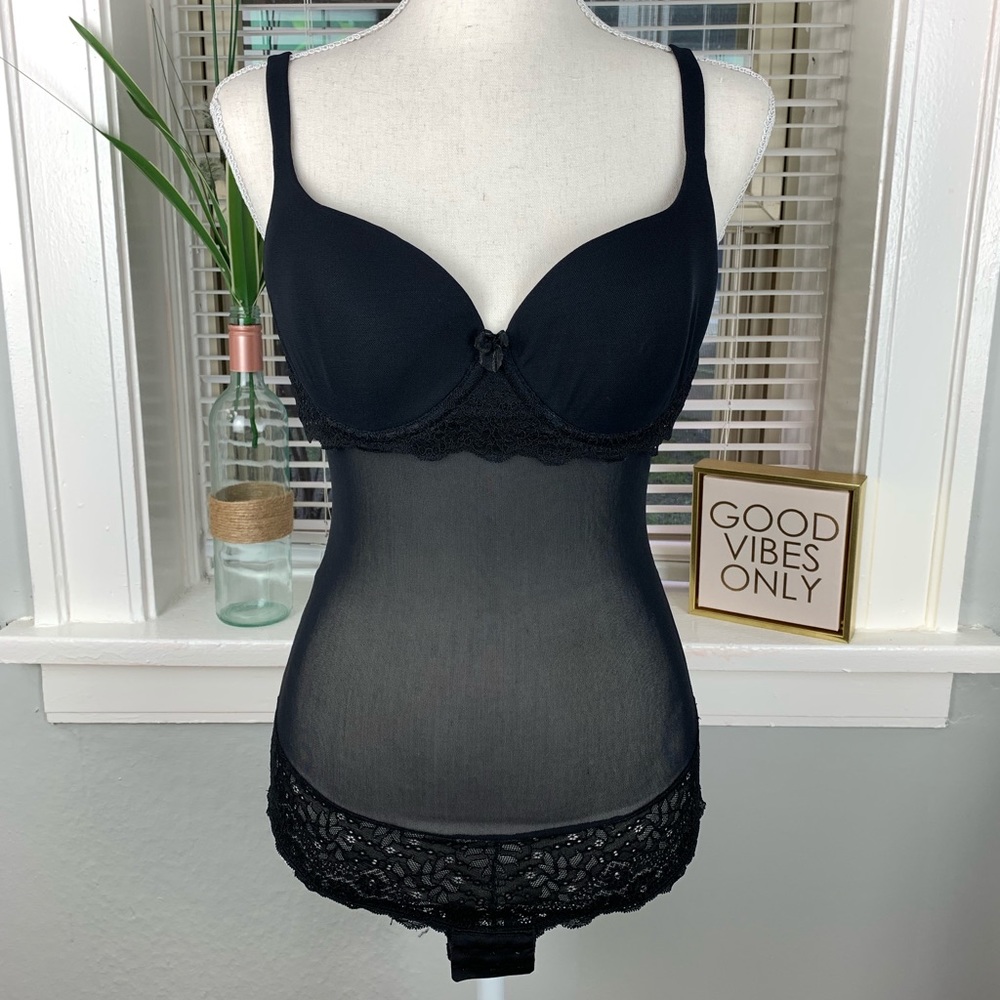 Lingerie Black Mesh Underwear Bodysuit